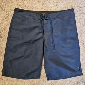 HUF Men's Dark Blue Board Shorts